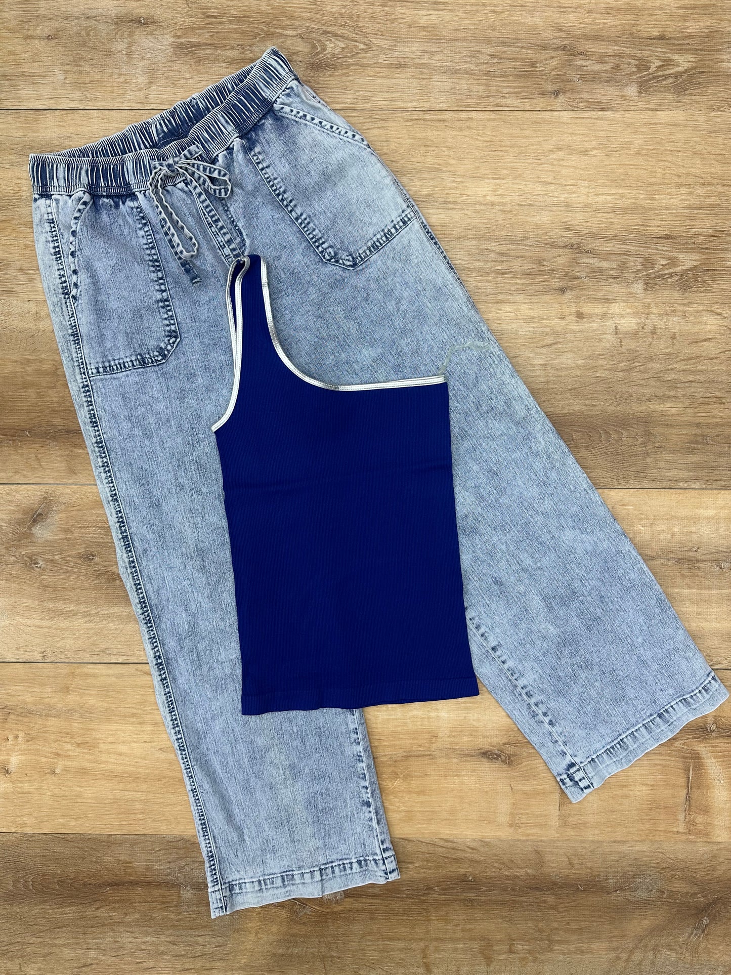 Pantalón stretch blue