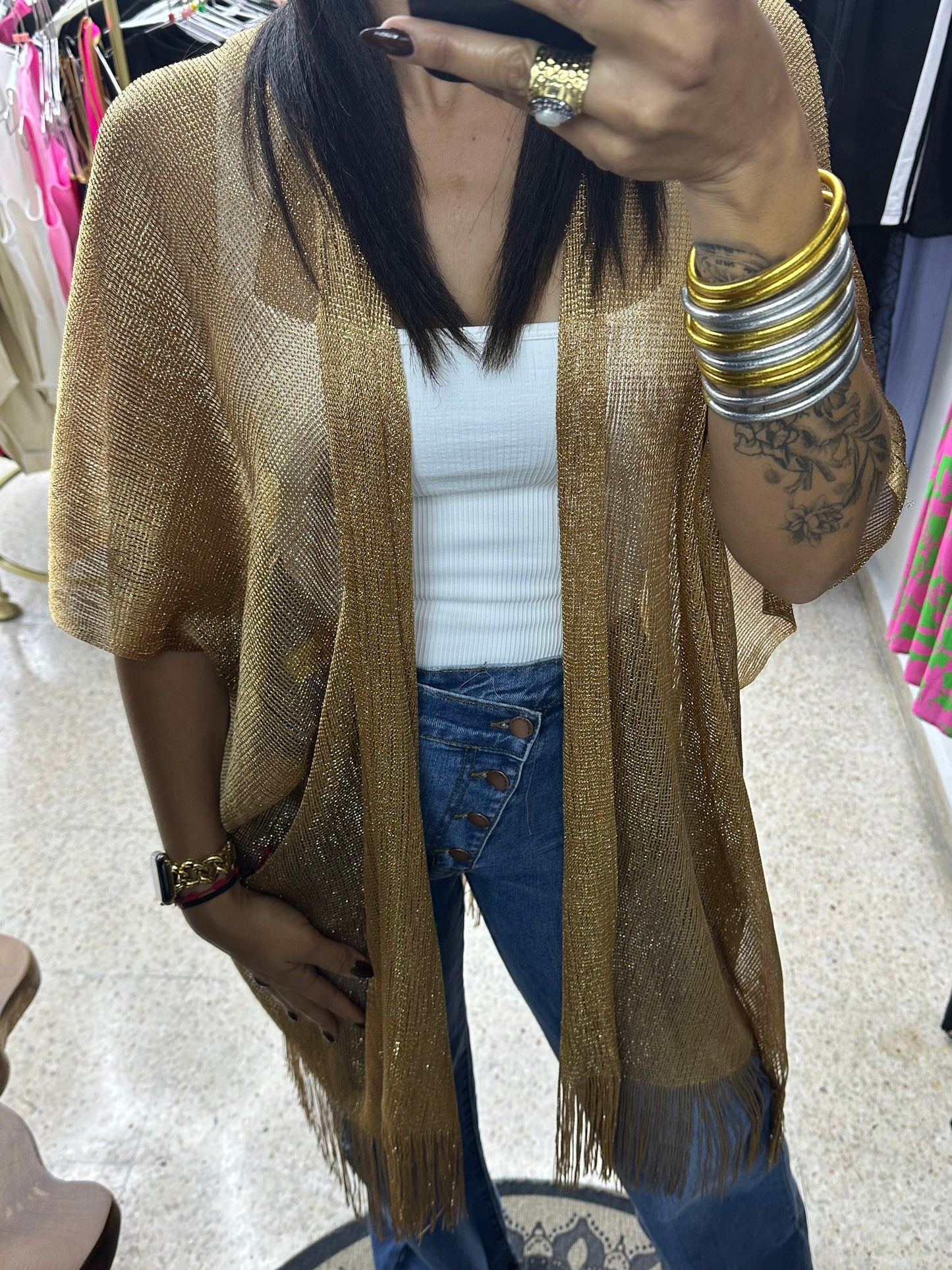 Tunica color oro