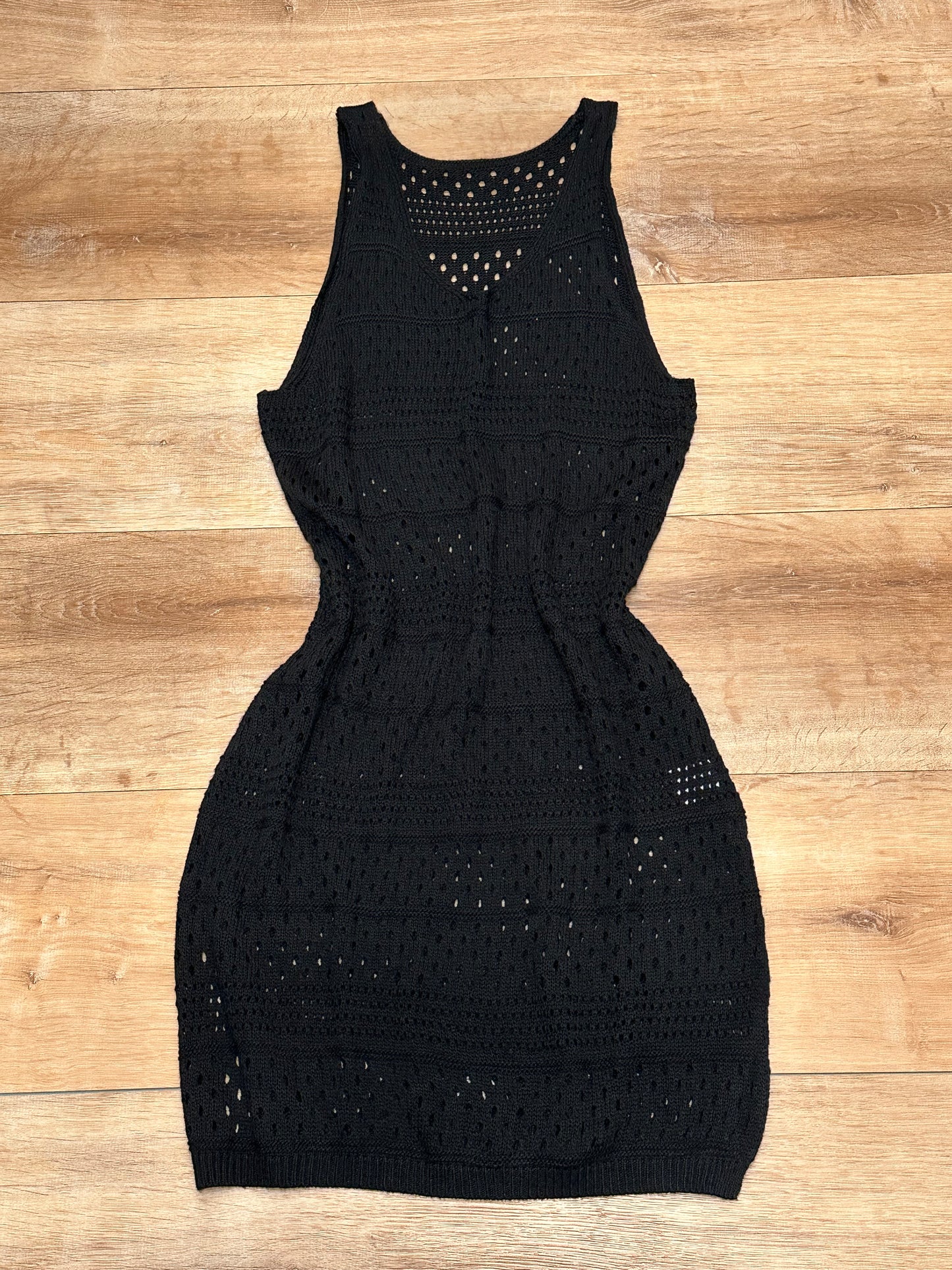 Traje crotchet corto negro