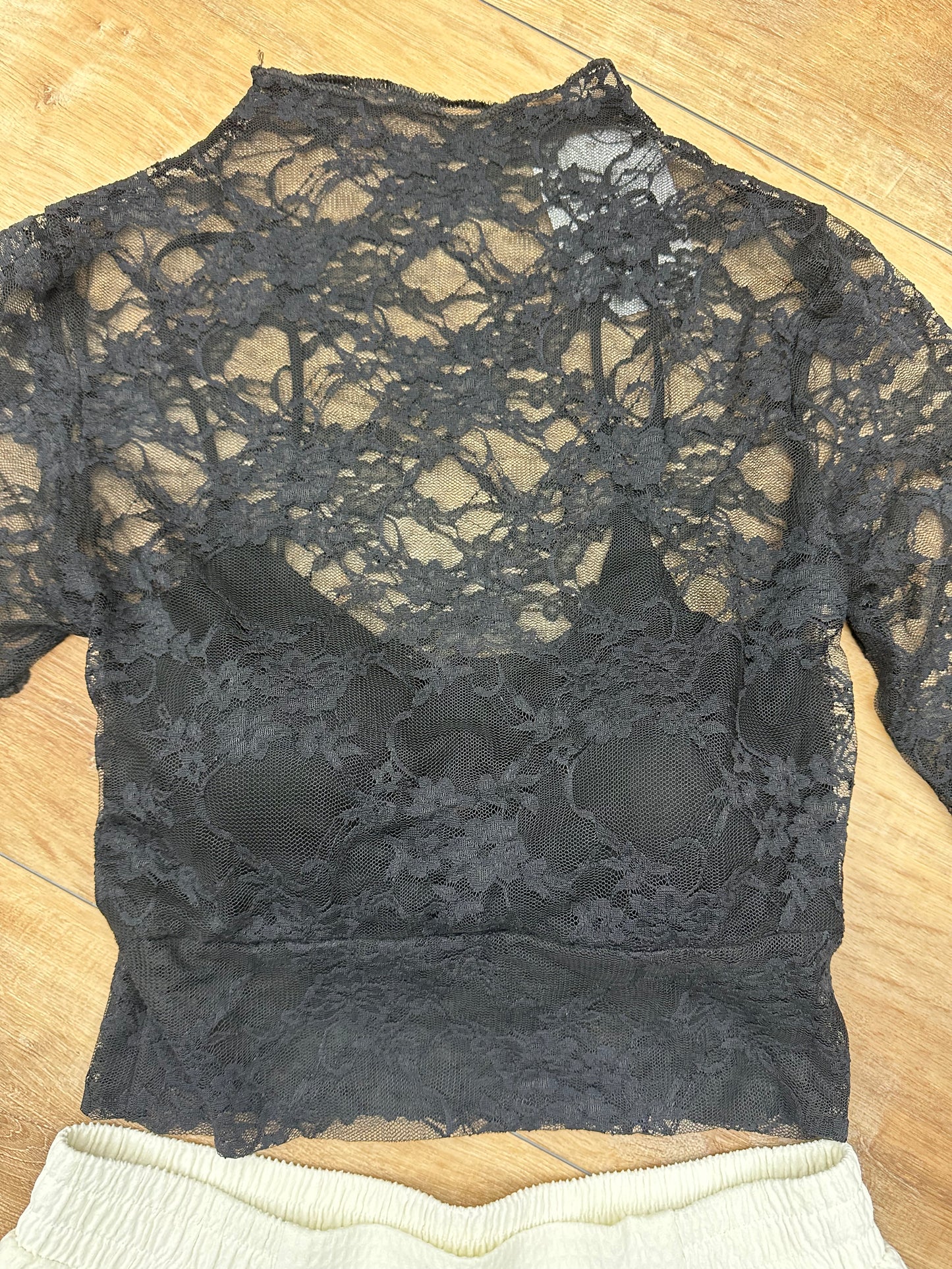 Blusa tejida negra