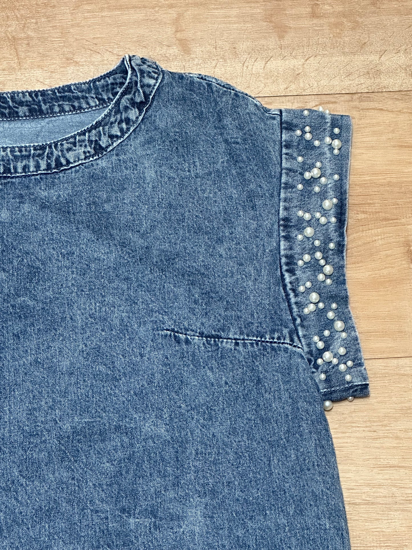 Blusa, denim azul