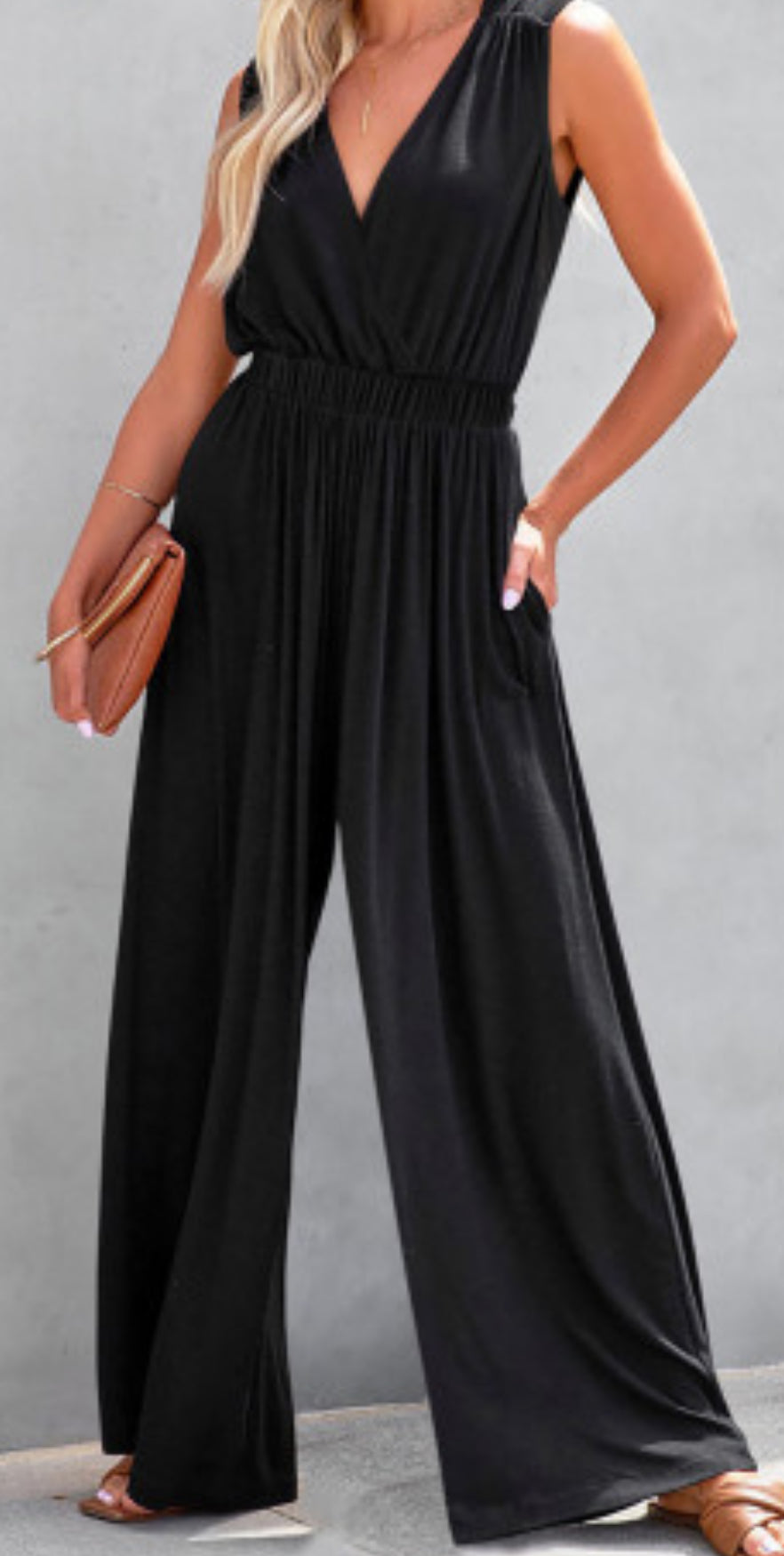 Jumpsuit negro largo