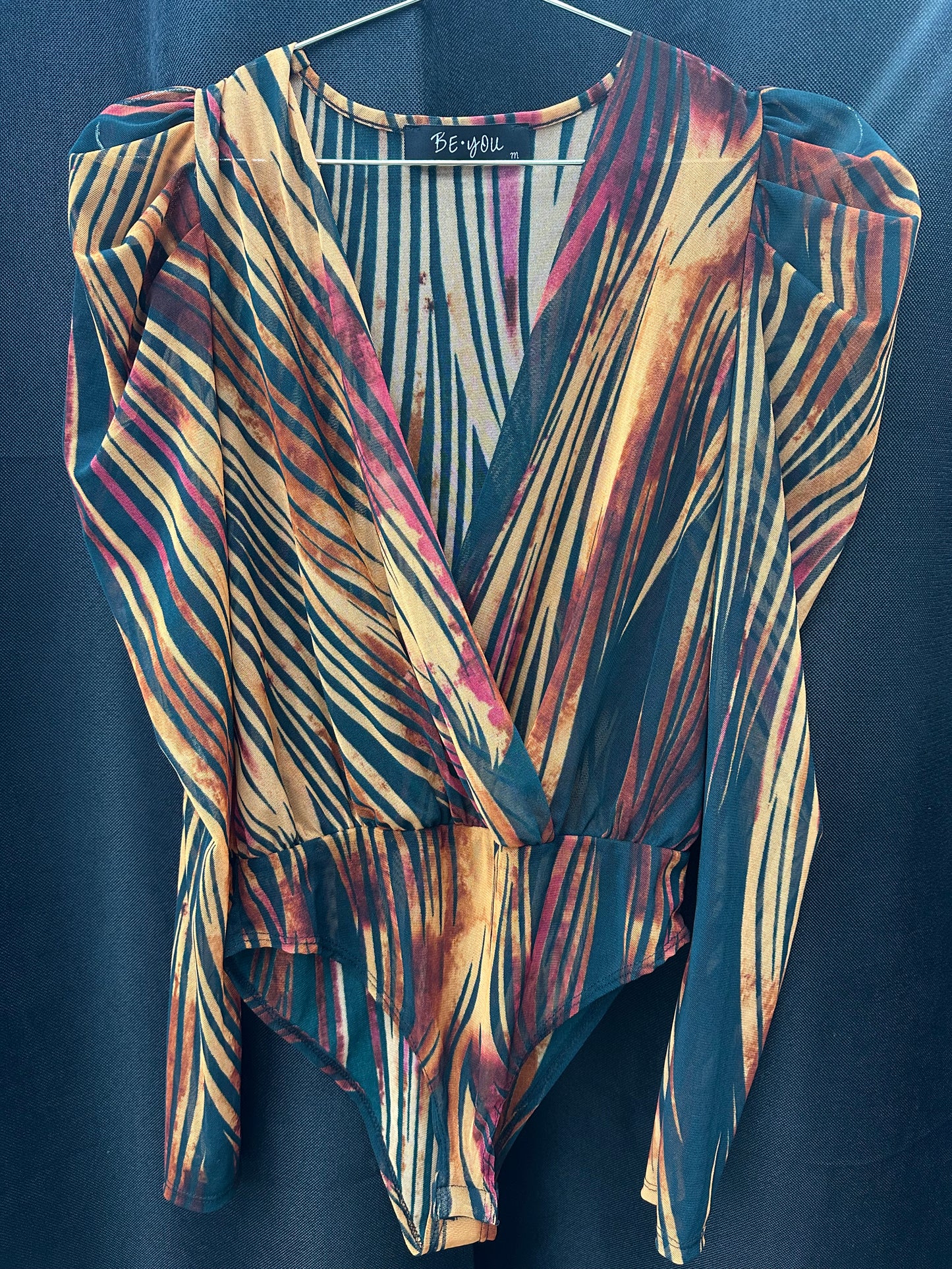 Bodysuit print color crema