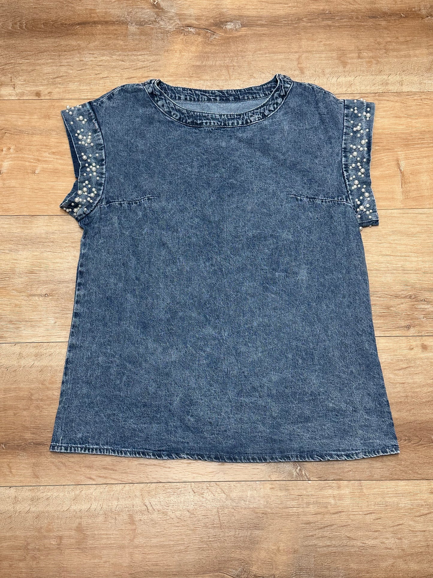 Blusa, denim azul