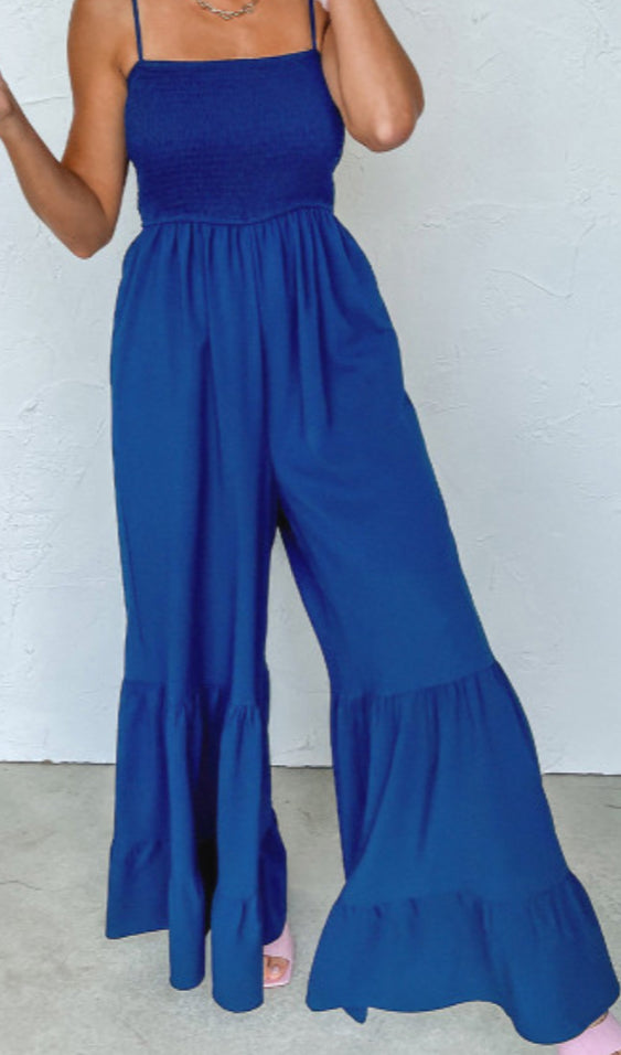 Jumpsuit largo, azul royal