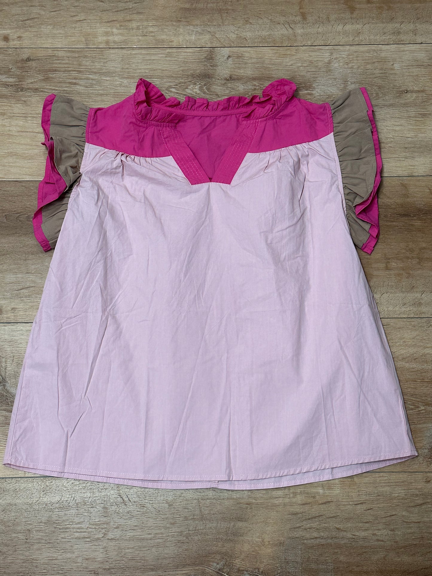 Top basic rosa