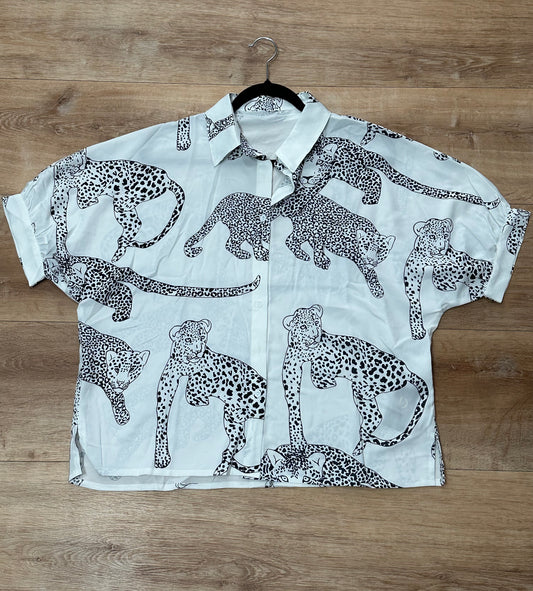 Blusa cheetah print