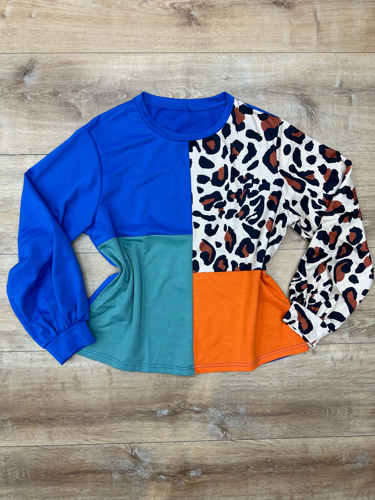 Top blusa, animal print colorida