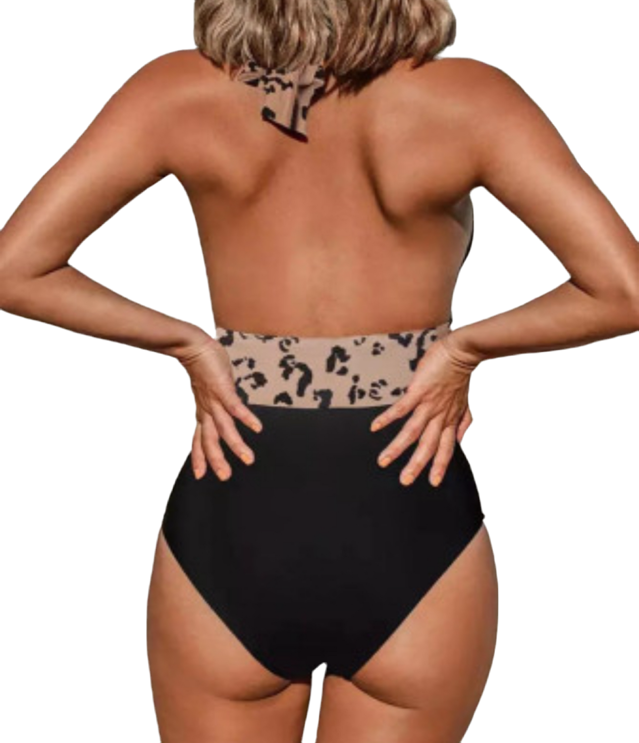 Traje de baño animal print de una pieza