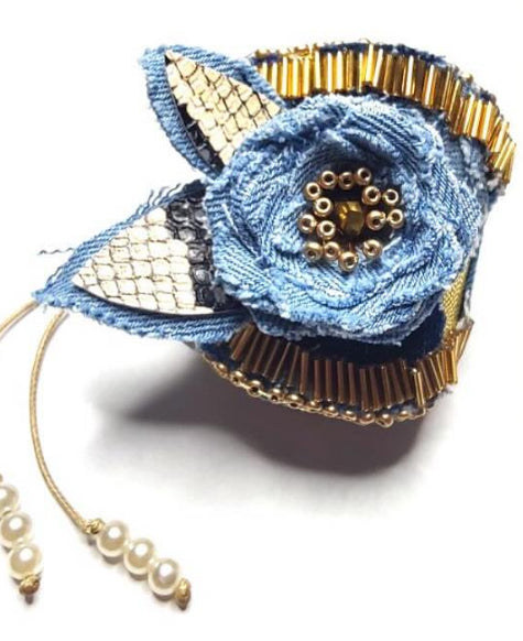 Denim style pulsera