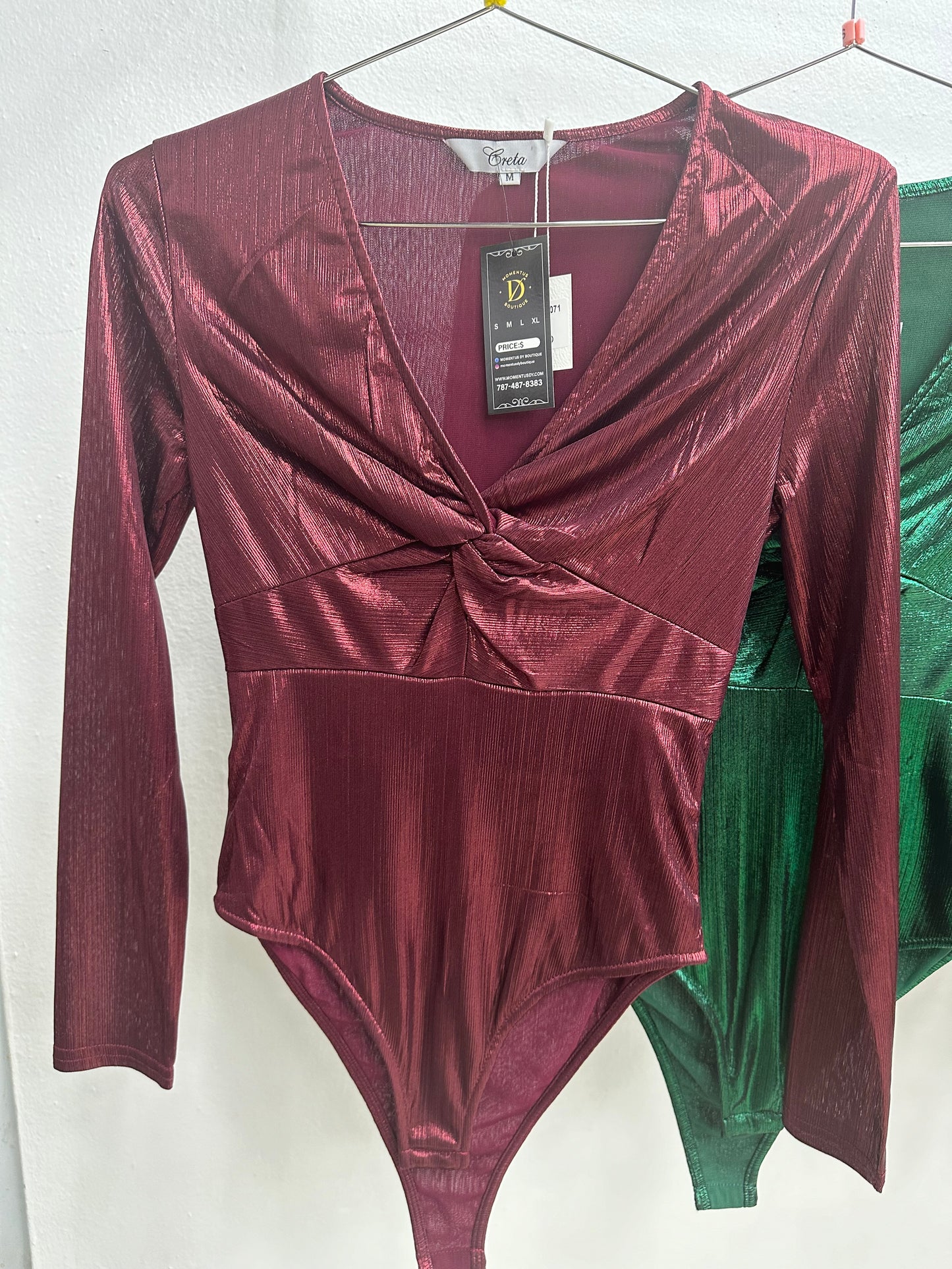 Bodysuit color vino